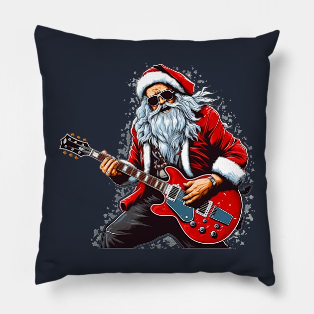 Guitar Santa Pillow by MZeeDesigns