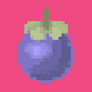 Mangosteen Pixel art, Cute Mangosteen fruit, Thai fruit T-Shirt