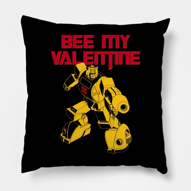 BUMBLEBEE MY VALENTINE Pillow by ROBZILLA