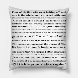 Shakespeare's Square Insults Pillow