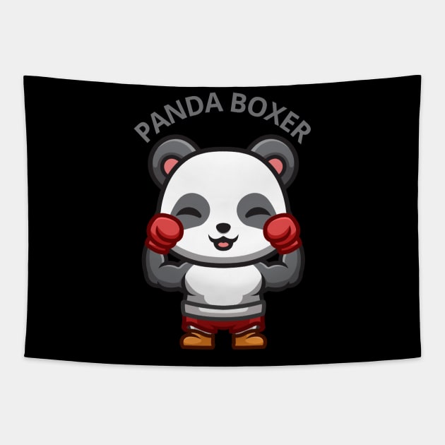 PANDA BOXER WIN- FUNNY GIFT Tapestry by PJ-Shop