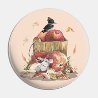 A mouse full of apples Pin