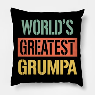 worlds greatest grumpa Pillow