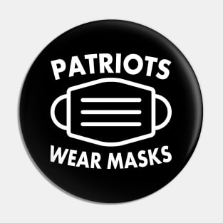 Real Patriots Wear Facemasks Positive PSA Pin