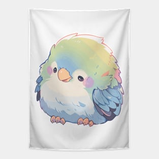 Kawaii - Green Parrot Baby Tapestry