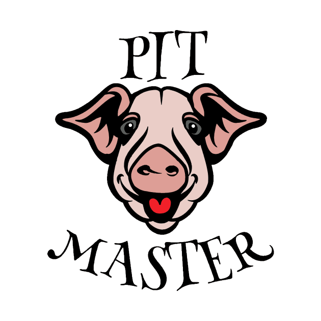 Bbq Pit Boys Pitmasters Pig Black by Hoang Bich