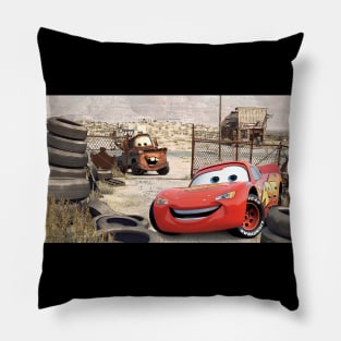 Red Racing Cars Pillow