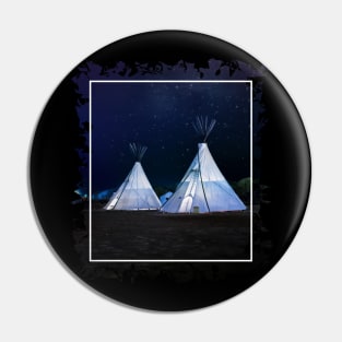 Night Teepee Pin