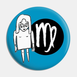 Virgo Zodiac Woman, Girl Birthday Virgo Pin