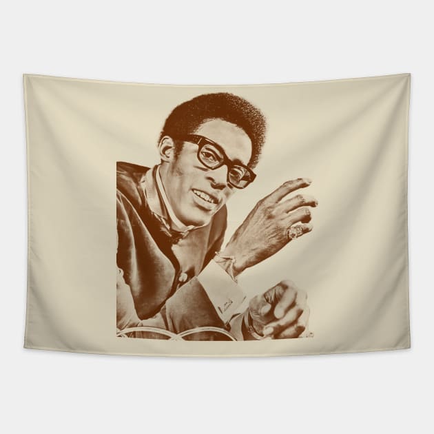 David Ruffin ~ Retro Vintage Sketches Tapestry by NMAX HERU