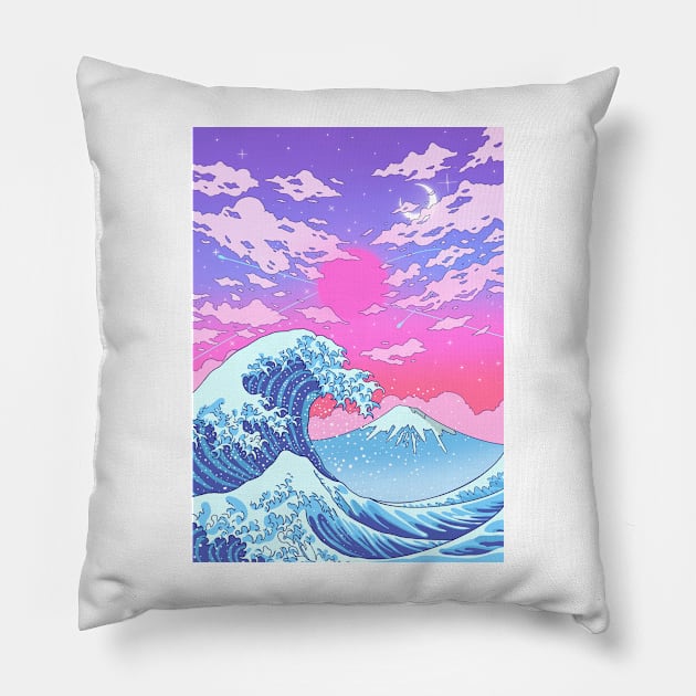 Dream Kanagawa Pillow by mrcatguys