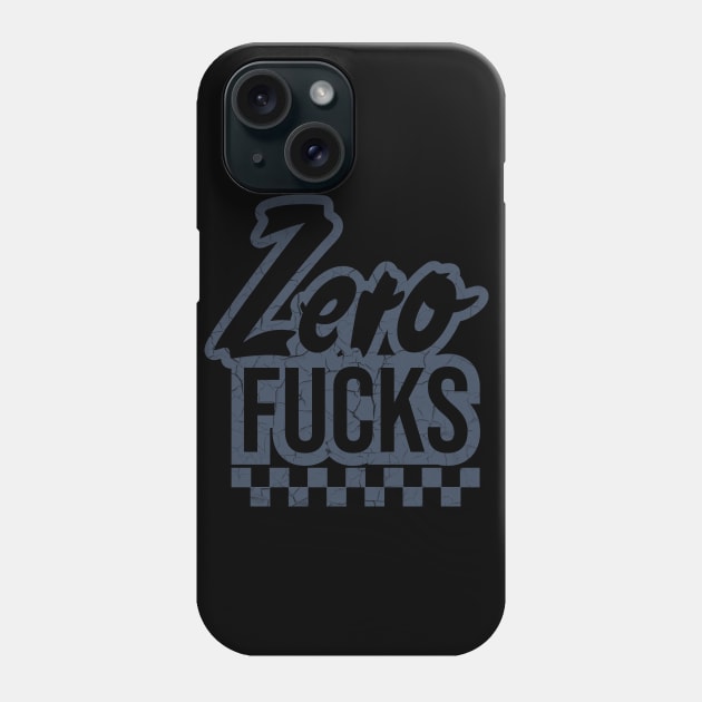Zero Fucks Phone Case by Toby Wilkinson