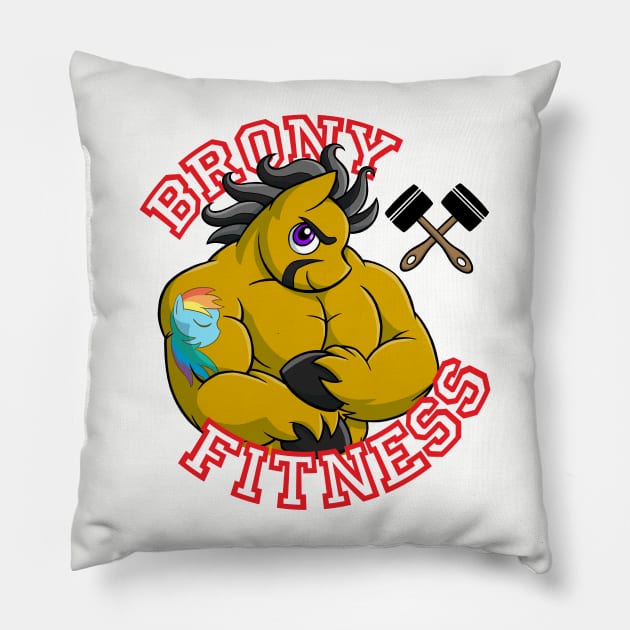 Brony Fitness - Overhaul Pillow by Dustykatt