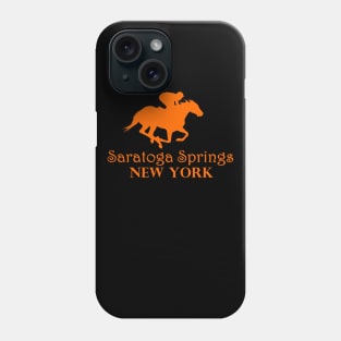 Saratoga Springs New York Horse Racing Phone Case