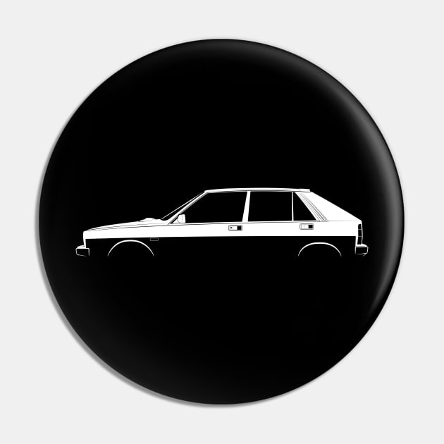 Lancia Delta HF Silhouette Pin by Car-Silhouettes