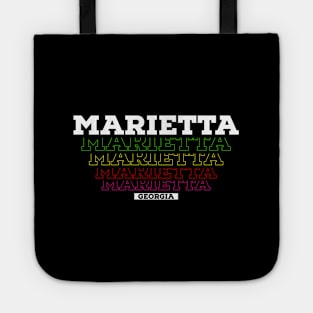 I Love Marietta Georgia USA Vintage Tote