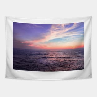 Sunset over the ocean Tapestry