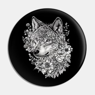 Wolf Natural Predators Pin