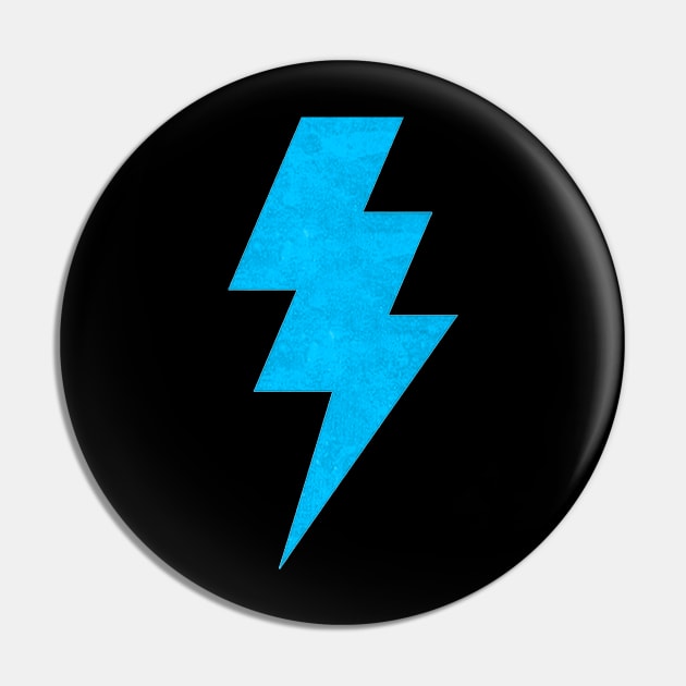 Lightning Bolt Blue Pin by Vin Zzep