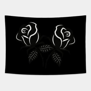 Black rose Tapestry