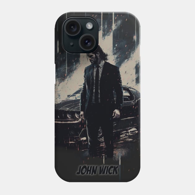 John Wick illustration Phone Case by Durro