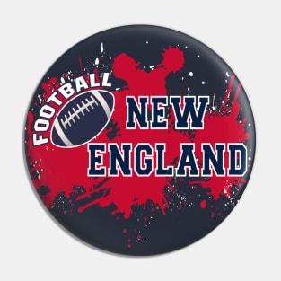 New England Football Retro Vintage Boston For Game Day Pin