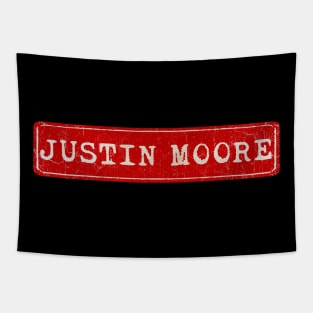 vintage retro plate Justin Moore Tapestry