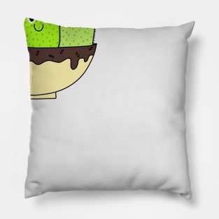 Cute Cactus Design #107: 3 Cacti In Sundae Pot Pillow