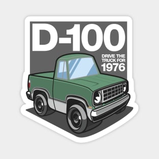 D100 - 1976 White-Base (Light Green Iridescent) Magnet