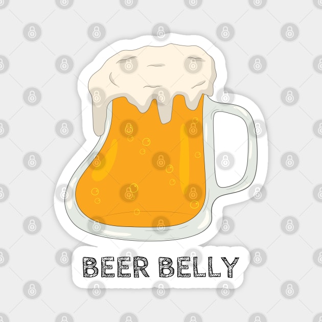 Beer Belly Magnet by PiErigin