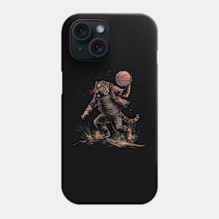 Tiger playing basketball Phone Case