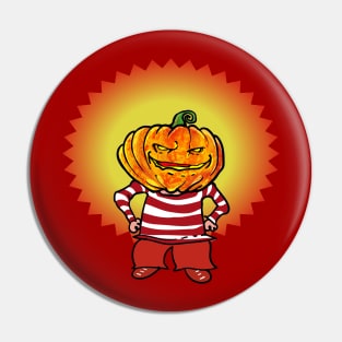 halloween pumpkin head naughty boy funny cartoon Pin