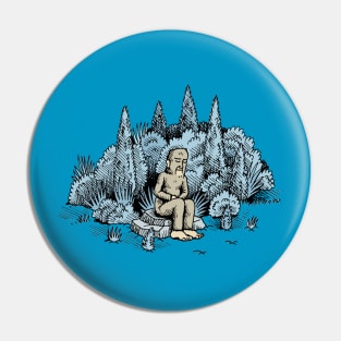 Meditating Yeti Pin