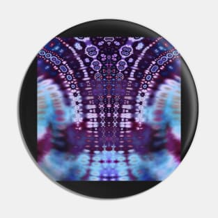 Floral Fractal Tie Dye Mash Up Pin