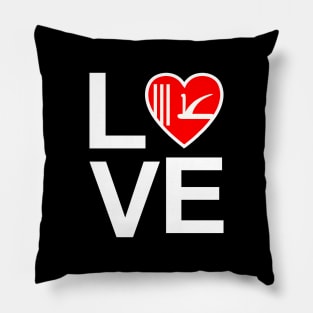 Love For Kashmir - Kashmir Flag Heart Shaped Pillow