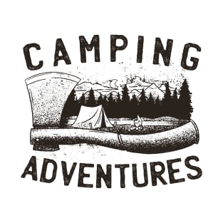 Camping Adverture - Nature Hiking Design T-Shirt