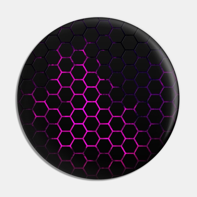 Black hot pink honeycomb geometry pattern Pin by PLdesign