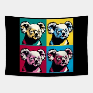 Colorful Koala Canvas: Pop Art Perfection Tapestry