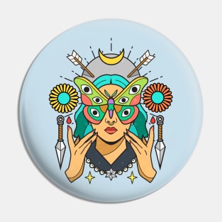 Moth Queen Pin