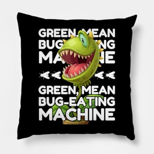 Venus Flytrap - Green, Mean Bug-Eating Machine Pillow