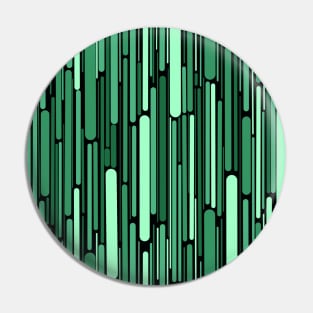 Green Line abstract geometric pattern Pin