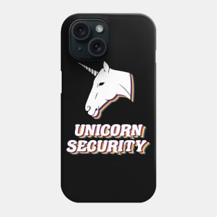 unicorn security funny unicorn bouncer, Phone Case