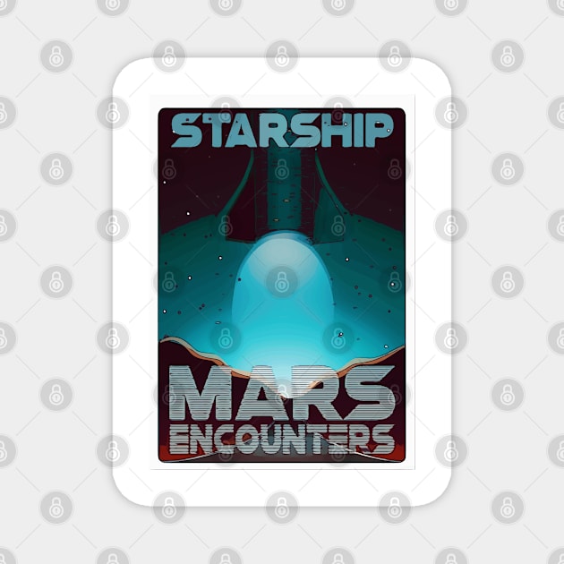 Mars Encounters Magnet by eSeaty