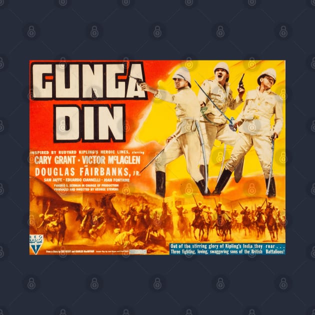 Gunga Din Movie Poster by MovieFunTime