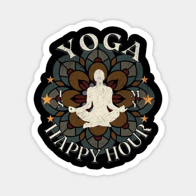Yoga is my Happy Hour Magnet by HSH-Designing