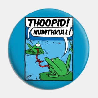 Tongue-Tied Frogs Pin