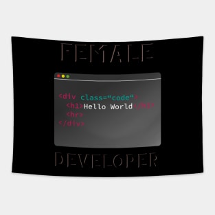 Female developer Tapestry