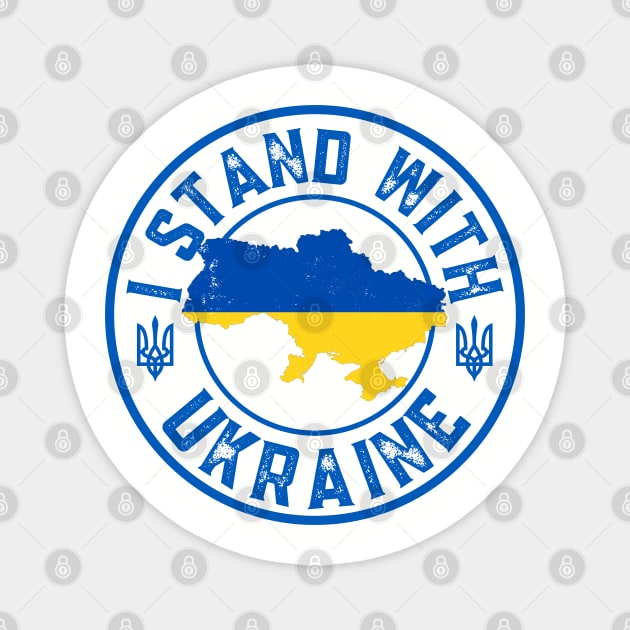 I Stand With Ukraine Magnet by Creatifly Graphic Tees