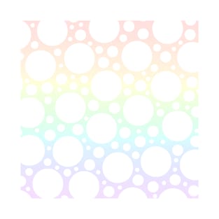 Pastel Rainbow with White Polka Dots (Lightest ) T-Shirt