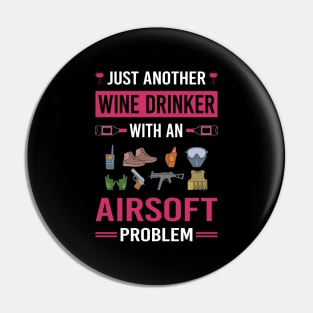 Wine Drinker Airsoft Pin